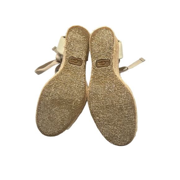 UGG Tan Delmar‎ Espadrille Wedge Size 8.5 - Picture 4 of 7